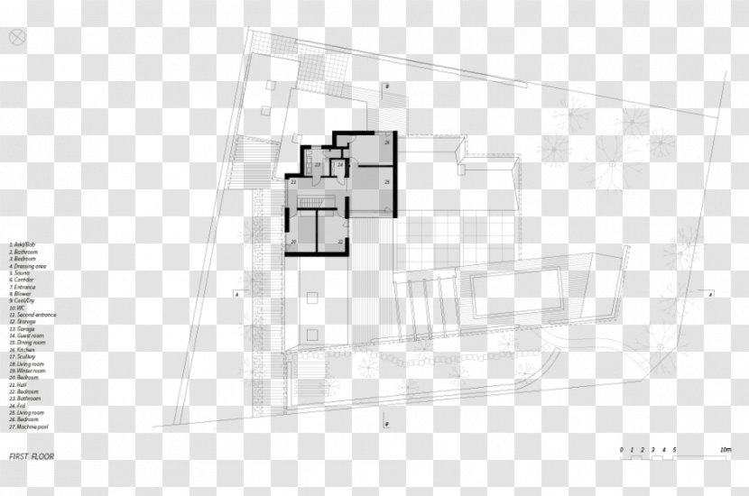 Architecture House Floor Plan - Property Transparent PNG