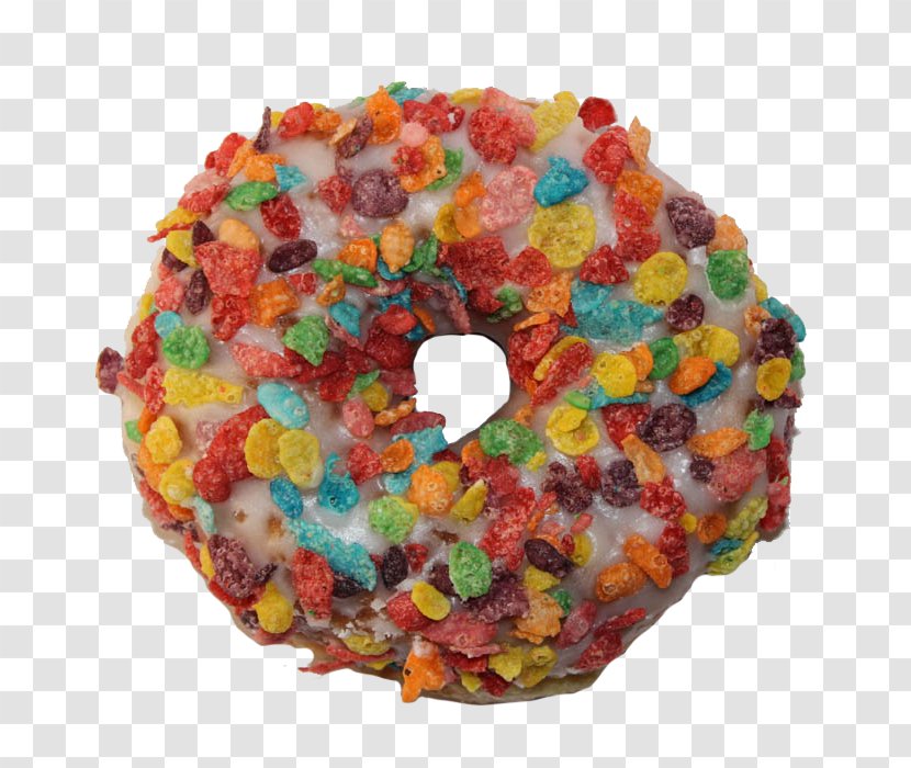 Donuts Post Fruity Pebbles Cereals Bavarian Cream Frosting & Icing Fritter - Cereal - Chocolate Transparent PNG
