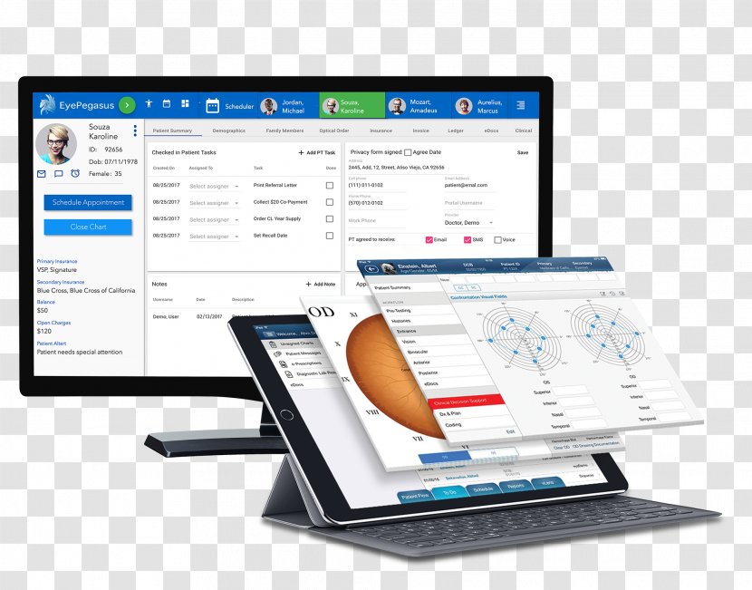 Electronic Health Record Medical Care Practice Management Software Medicine - Communication - Computer Transparent PNG