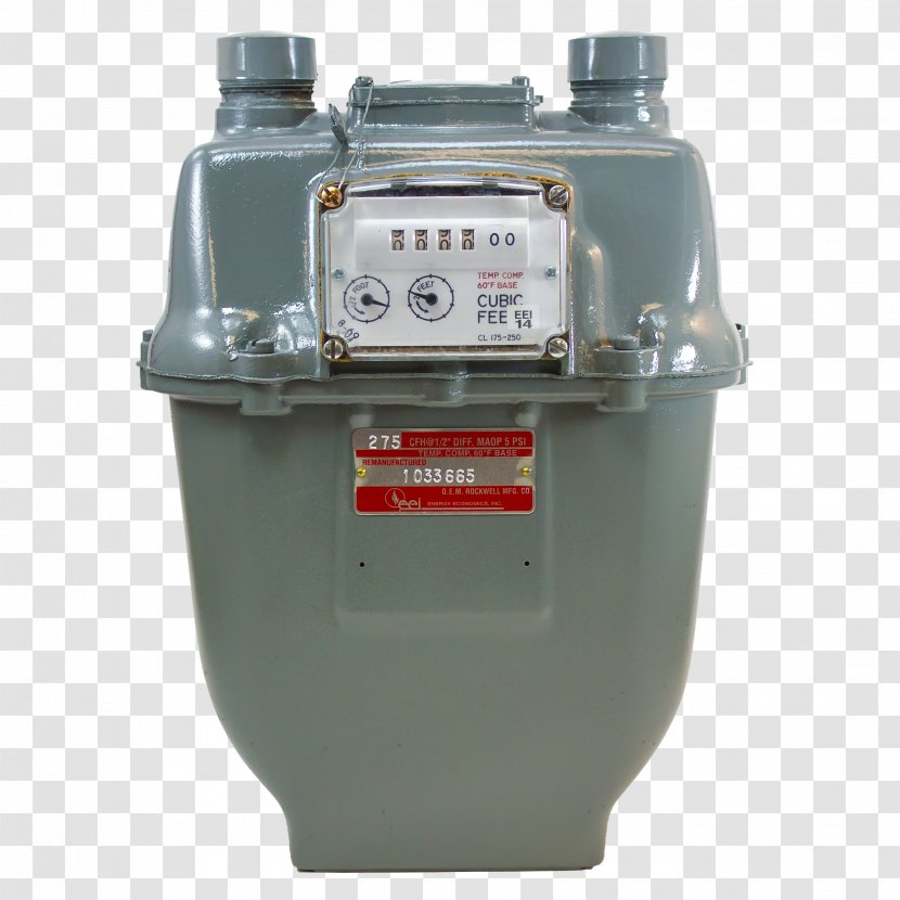 Gas Meter Natural Die Casting Public Utility Gaskachel - Submeter Transparent PNG