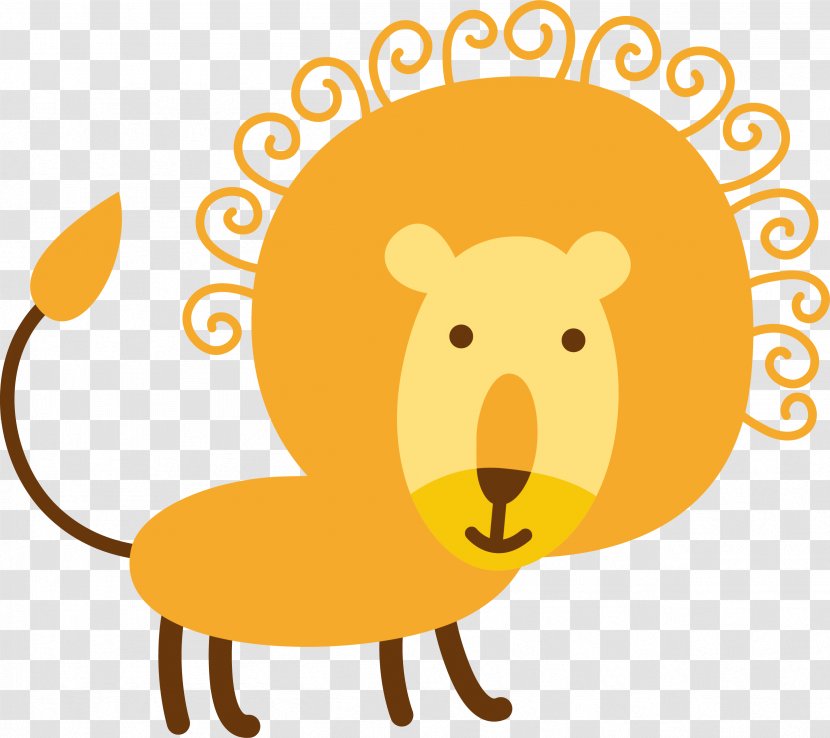 Lion El Sonido De Los Animales Child Learning - Sound - Vector Cartoon Transparent PNG