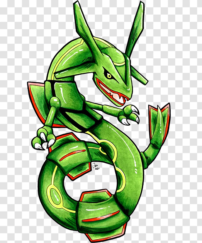 Rayquaza Drawing Art Pokémon Omega Ruby And Alpha Sapphire - Watercolor - Flower Transparent PNG