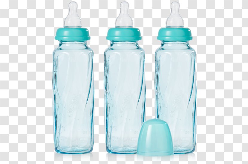 Water Bottles Baby Glass Bottle - Watercolor Transparent PNG