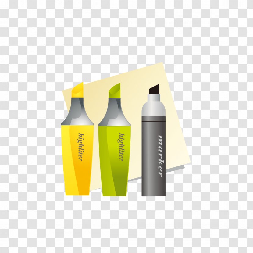 Shape Icon - Yellow - Hand-painted Oil Pen Pattern Transparent PNG