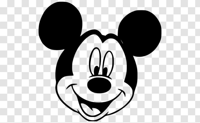 Mickey Mouse Minnie Pluto Black And White Clip Art - Heart Transparent PNG