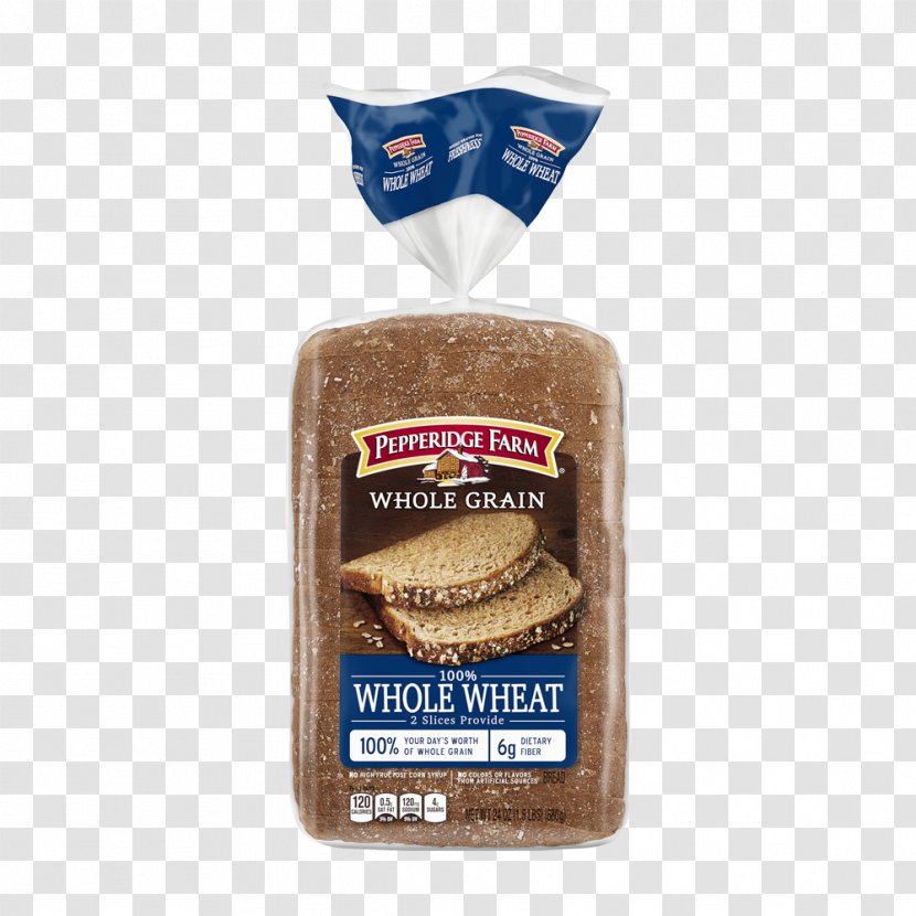 White Bread Whole Wheat Grain Pepperidge Farm Transparent PNG