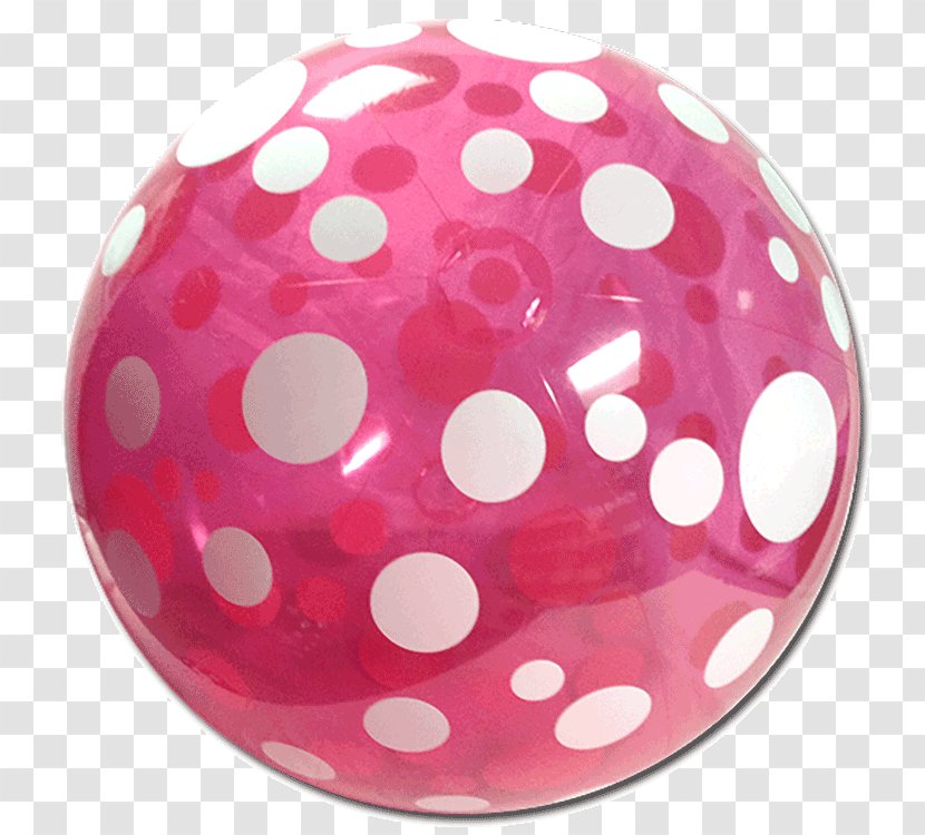 Polka Dot Pink M - Beach Ball Balloon Transparent PNG