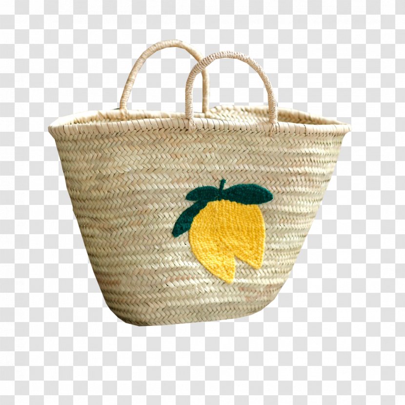 Handbag Basket - Yellow - Design Transparent PNG