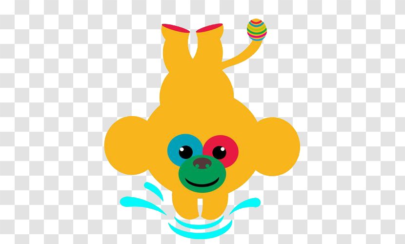 Asian Games Far Eastern Championship Olympic Clip Art - Monkey Diving Transparent PNG