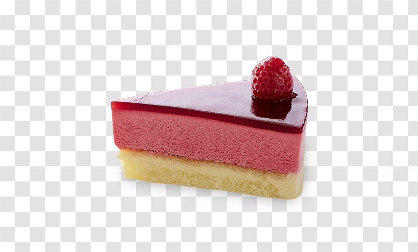 Bavarian Cream Frozen Dessert Mousse Petit Four Cheesecake - Strawberry Transparent PNG