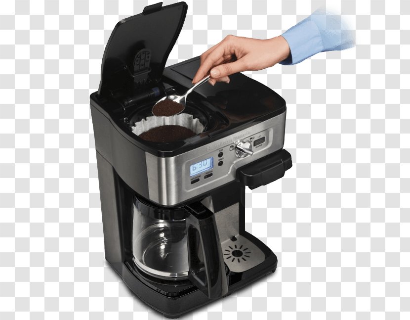 Single-serve Coffee Container Coffeemaker Hamilton Beach Brands FlexBrew 2-Way Maker - Flexbrew 49976 Transparent PNG