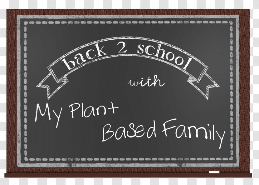 Rectangle Brand Zazzle Font - Blackboard - Welcome Back To School Transparent PNG