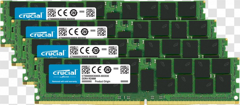 DDR4 SDRAM Dell Computer Servers Registered Memory - Electronics Accessory Transparent PNG