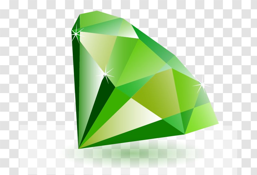 Diamond Gemstone Download - Geometric Shape - Colorful Crystal Elemental Vector Material Transparent PNG