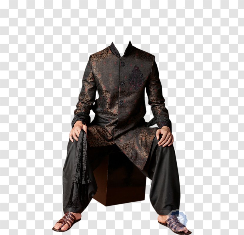 Leather Jacket - Sherwani Transparent PNG