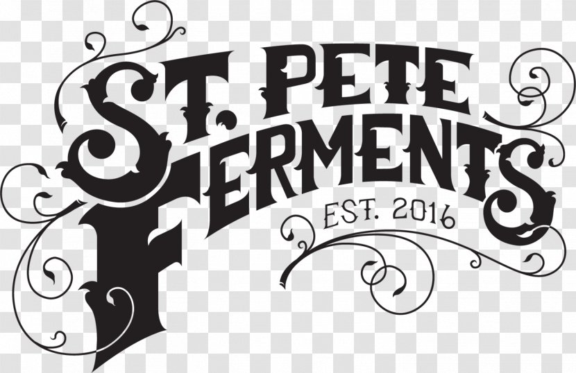 Logo St. Petersburg Font Brand Calligraphy - Black And White - Pete Valley Open Water 3 Transparent PNG
