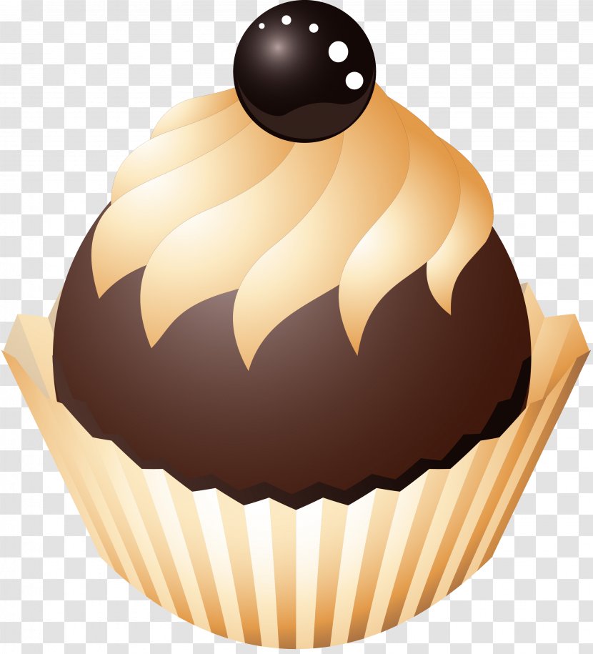 Cupcake Chocolate Cake Truffle Coffee - Praline - Cocoa Transparent PNG