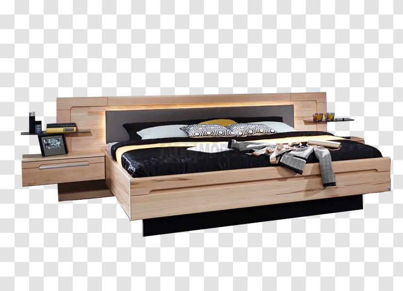 Bed Frame Bedside Tables Furniture Kernbuche - Table Transparent PNG