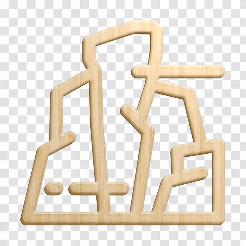 Climb Icon Climbing Mountain - Wind - Wooden Block Beige Transparent PNG