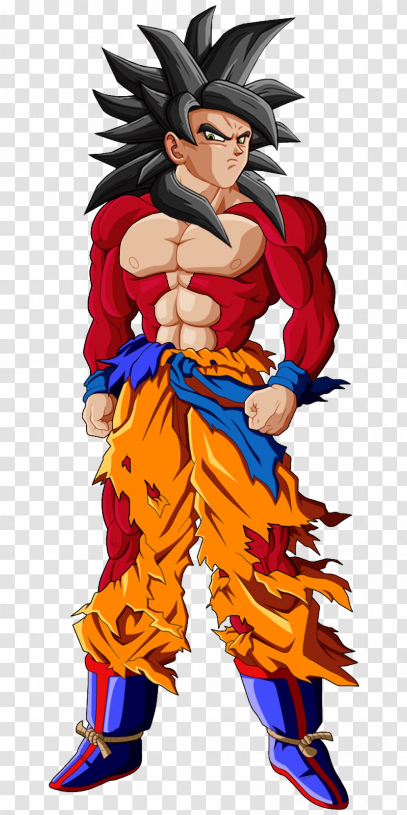 Goku Gohan Vegeta Trunks Majin Buu - Cartoon - Ssj4 Transparent PNG