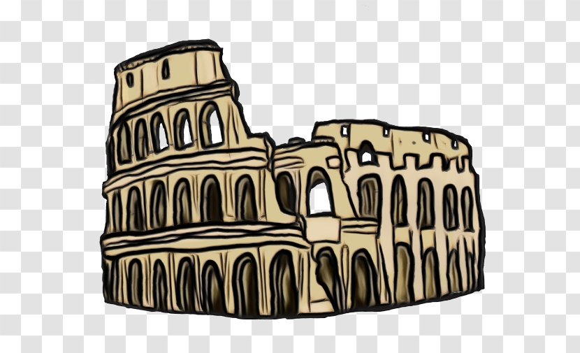 Colosseum Roman Forum Ancient Rome Architecture Transparency - Building History Transparent PNG