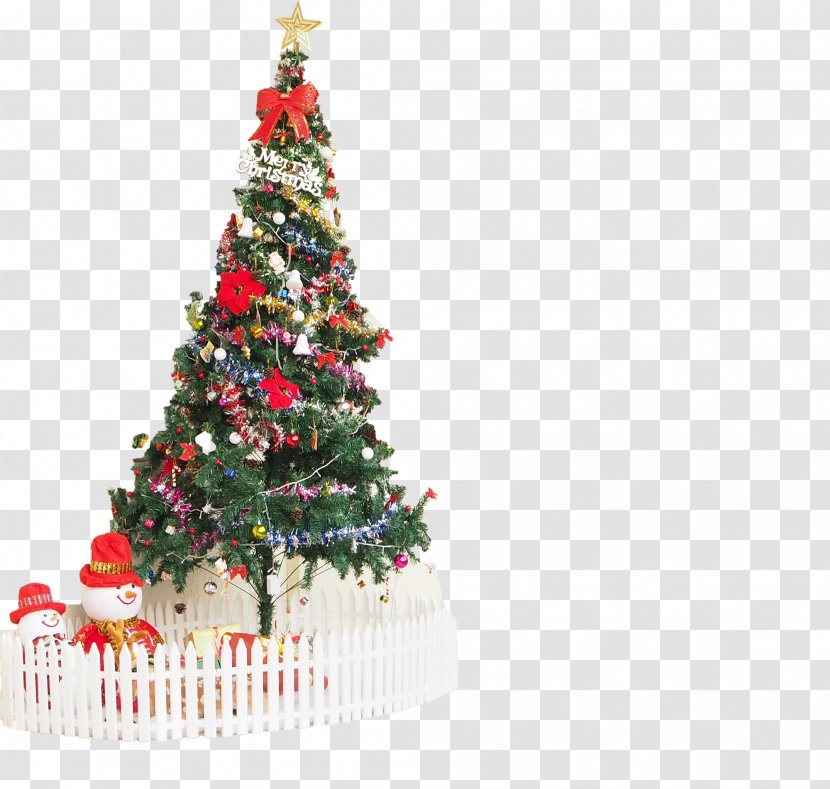 Christmas Tree Ornament Spruce Day Fir - Decor - Evergreen Transparent PNG