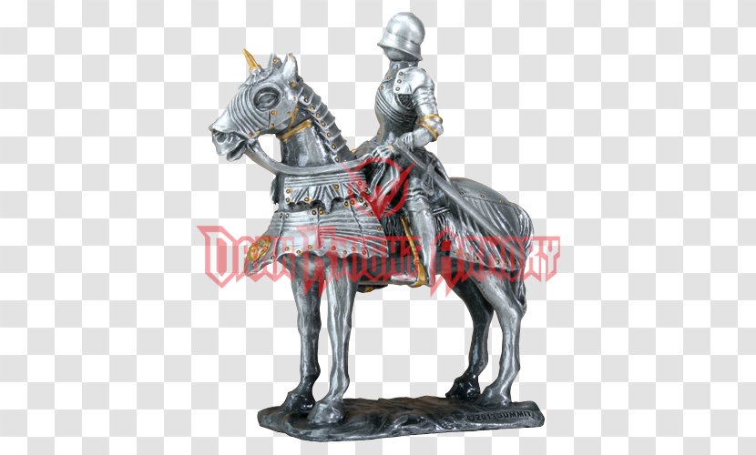Middle Ages Knight Gothic Art Plate Armour Figurine - English Transparent PNG