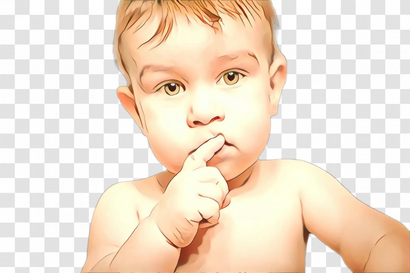 Child Face Nose Skin Cheek - Finger Baby Transparent PNG