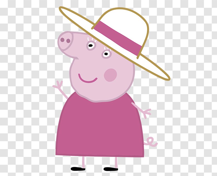 Mummy Pig Daddy George Granny - Silhouette Transparent PNG