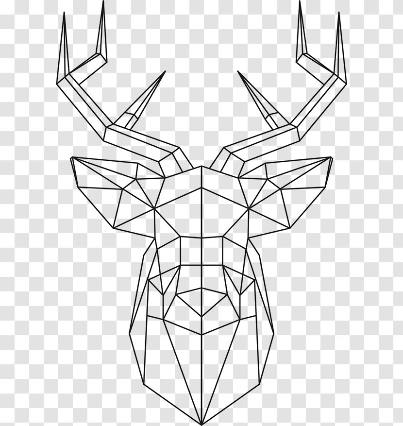 Deer Drawing Origami - Wing Transparent PNG