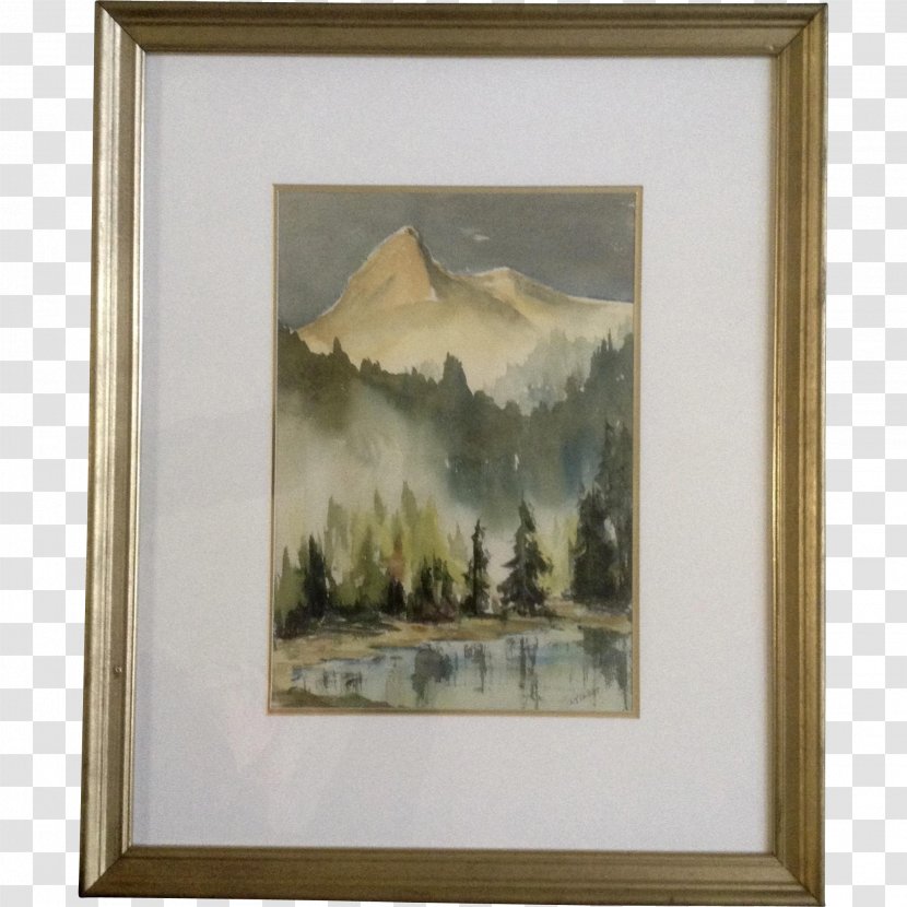 Watercolor Painting Still Life Picture Frames Rectangle - Paint - Landscape Transparent PNG