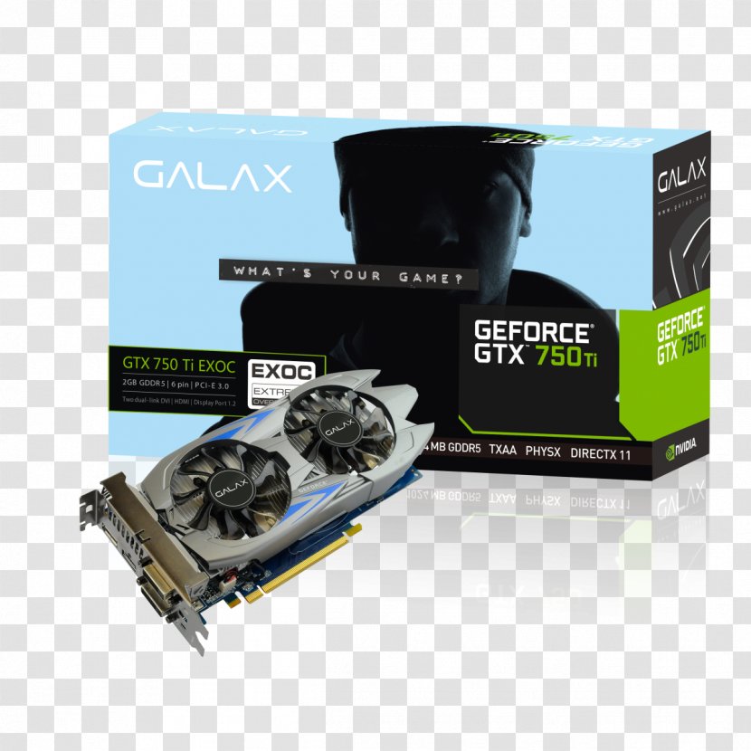Graphics Cards & Video Adapters NVIDIA GeForce GTX 750 Ti GDDR5 SDRAM PCI Express - Cuda - Computer Transparent PNG