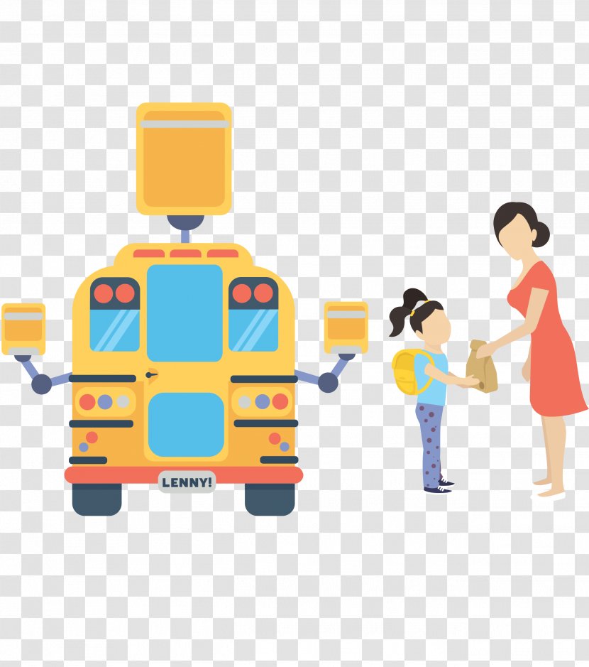 Product Design Illustration Human Behavior Cartoon - Text Messaging - School Bus Driver Safety Awareness Transparent PNG