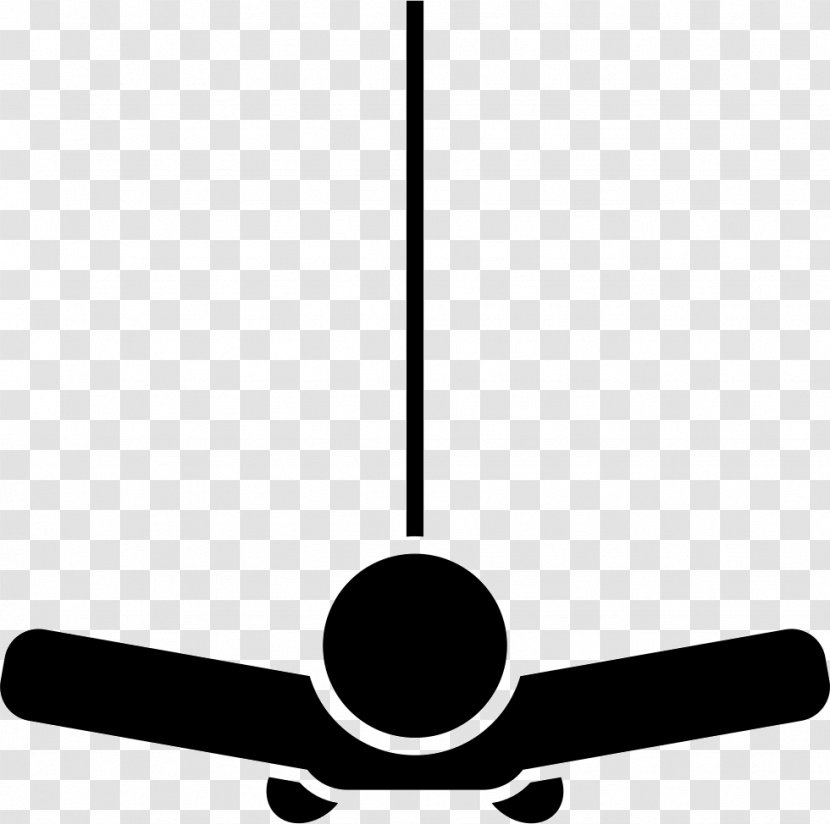 Ceiling Fans Icon - Black And White - Bungee Transparent PNG