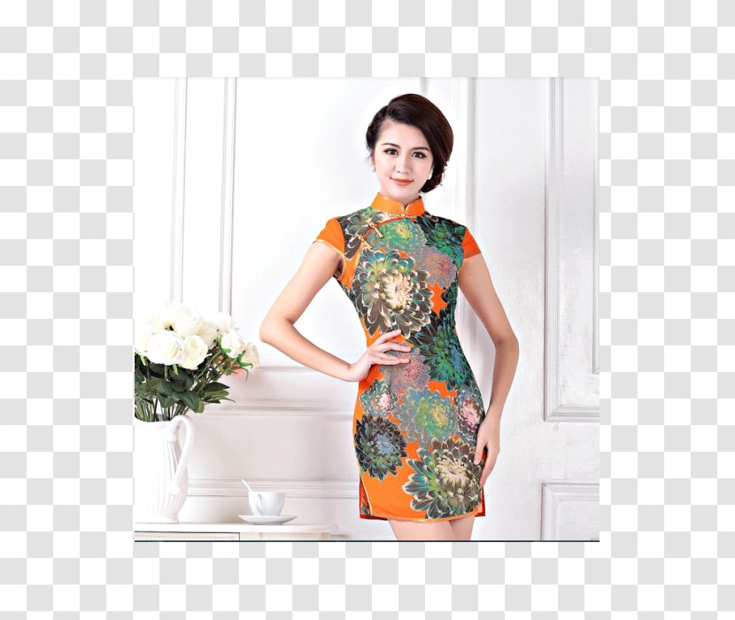 Cheongsam Chinese Clothing Dress Mandarin Collar - Fashion - China Transparent PNG