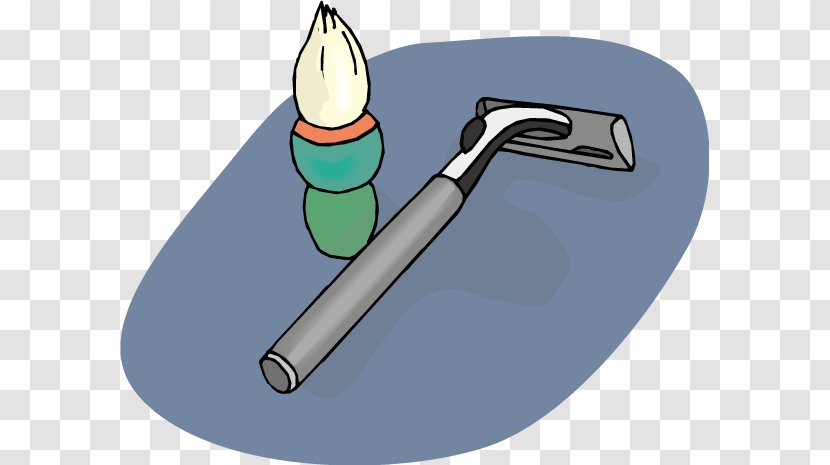 Safety Razor Cartoon - Tool - Manual Brush Vector Transparent PNG