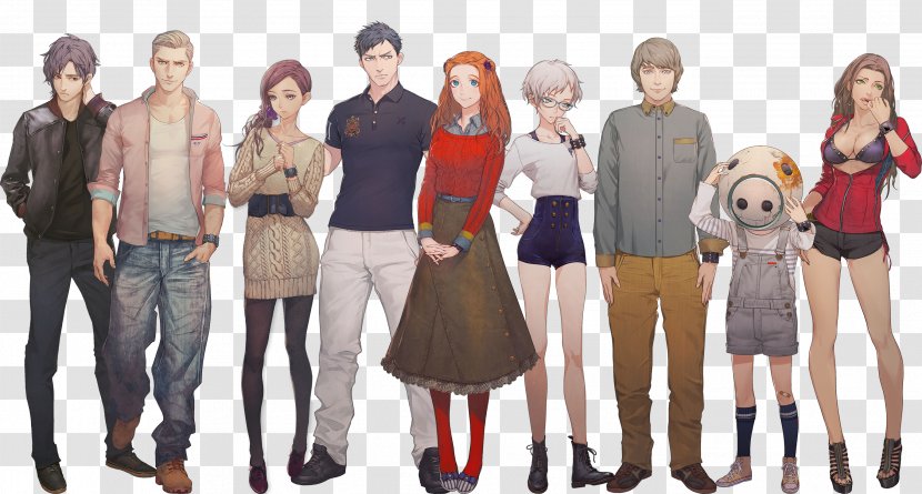 Zero Time Dilemma Escape: Virtue's Last Reward Nine Hours, Persons, Doors Character Video Games - Game - 999 Transparent PNG