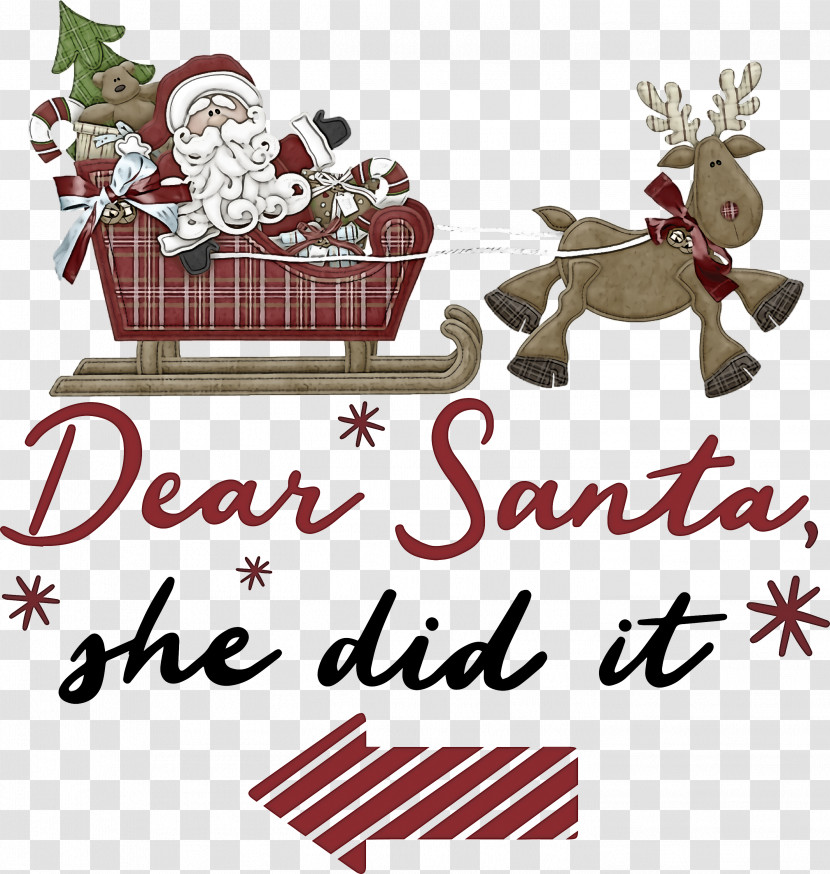 Dear Santa Santa Claus Christmas Transparent PNG