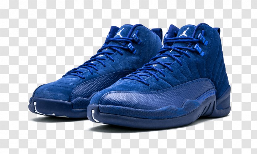 Blue Sports Shoes Air Jordan Retro XII Nike - Running Shoe Transparent PNG