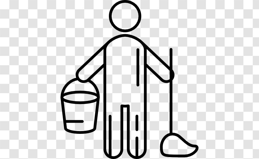 Cleaning Cleaner Washing Machines Mop Broom - Janitor - Family Linear Fashion Figures Transparent PNG