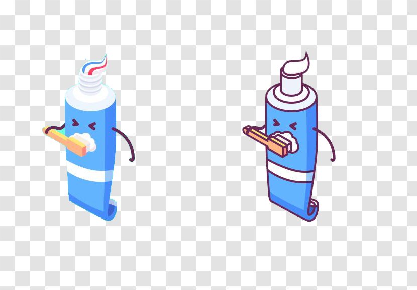 Toothpaste Illustration - Dribbble - Blue Transparent PNG