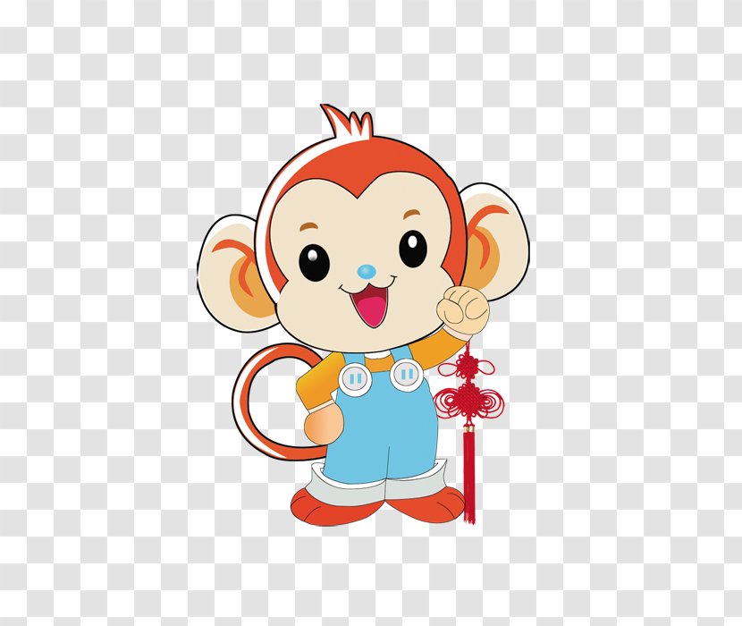 Sun Wukong Monkey Cartoon - Heart - Little Transparent PNG