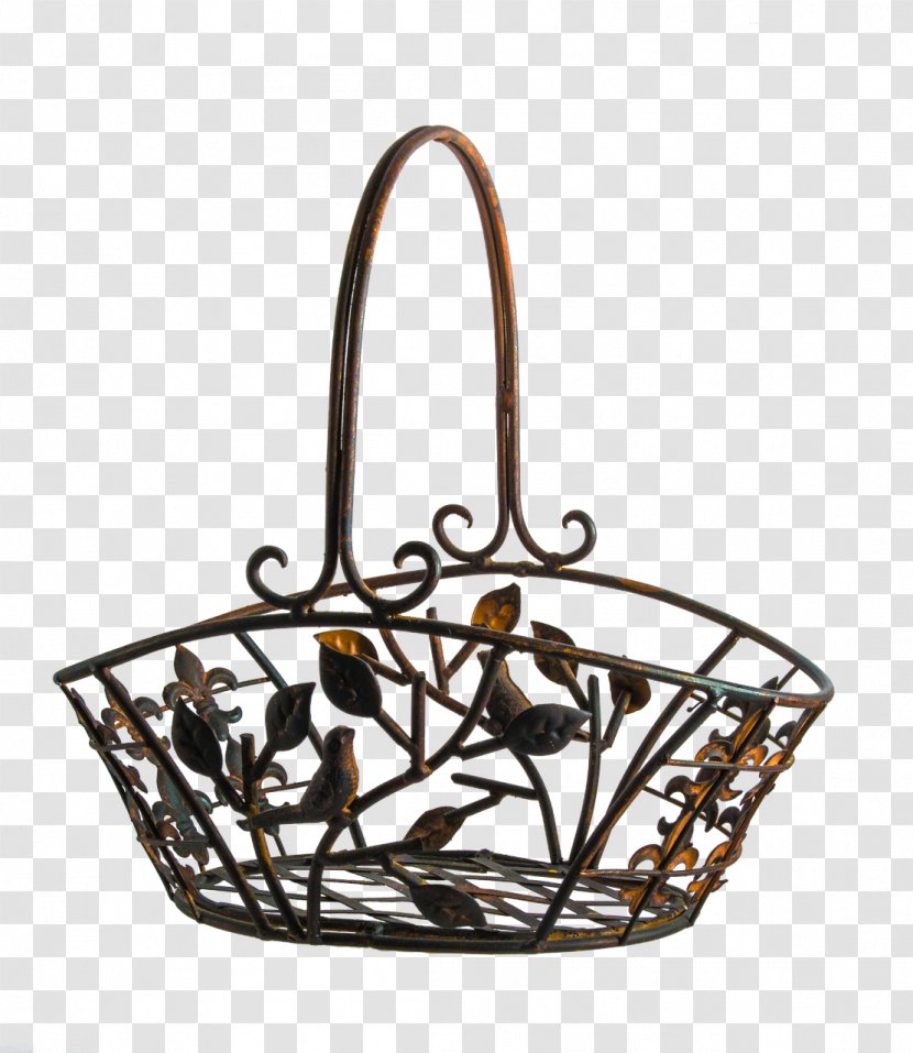 Metal Copper Basket Iron Wire - Handbag Transparent PNG