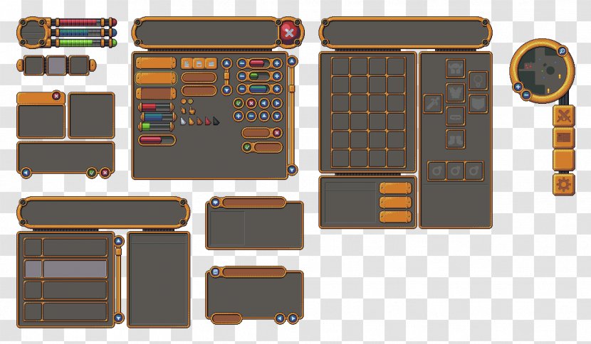 Pixel Art User Interface Sprite Role-playing Game - Isometric Graphics In Video Games And - Rpg Transparent PNG