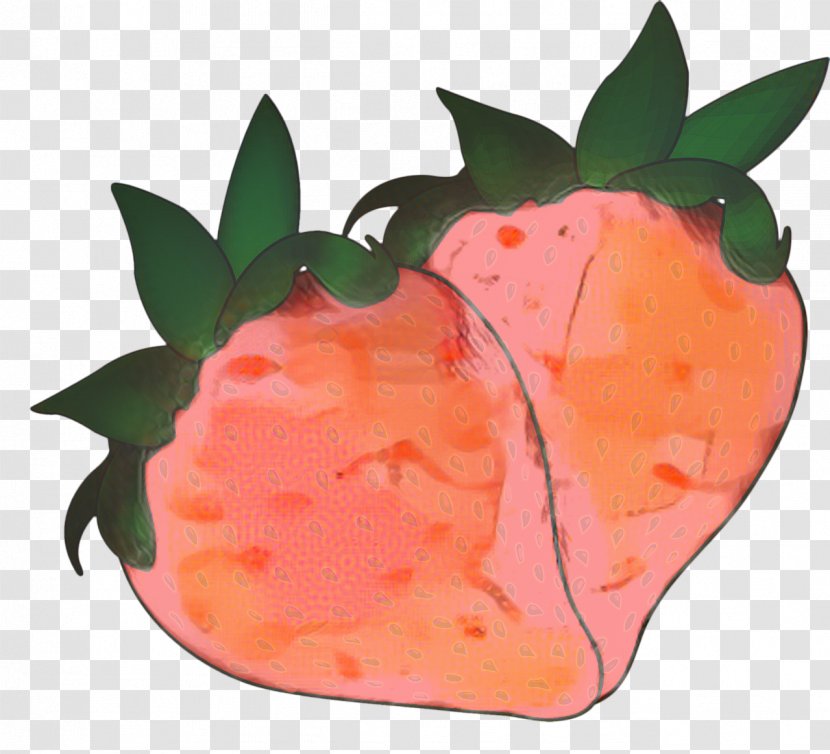 Strawberry Cartoon - Plant - Peach Garnish Transparent PNG