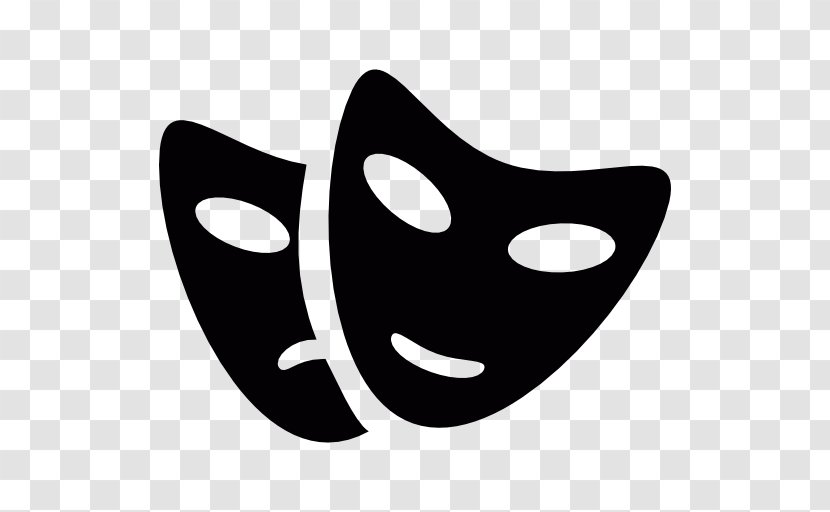 Musical Theatre Mask - Black And White - Teatro Transparent PNG