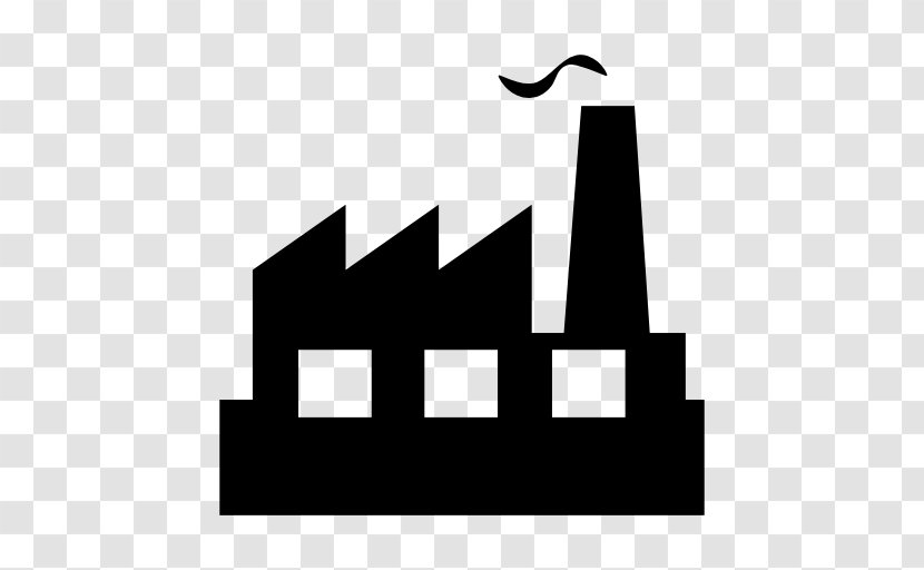 Factory Building - Black And White Transparent PNG