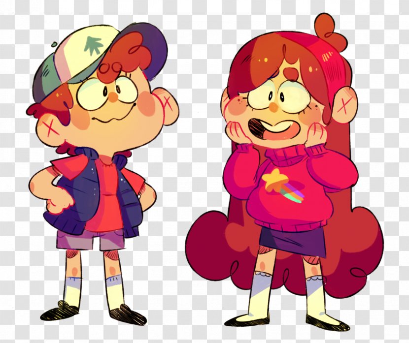 Mabel Pines Sticker YouTube Poop Dipper - Cartoon - Watercolor Transparent PNG