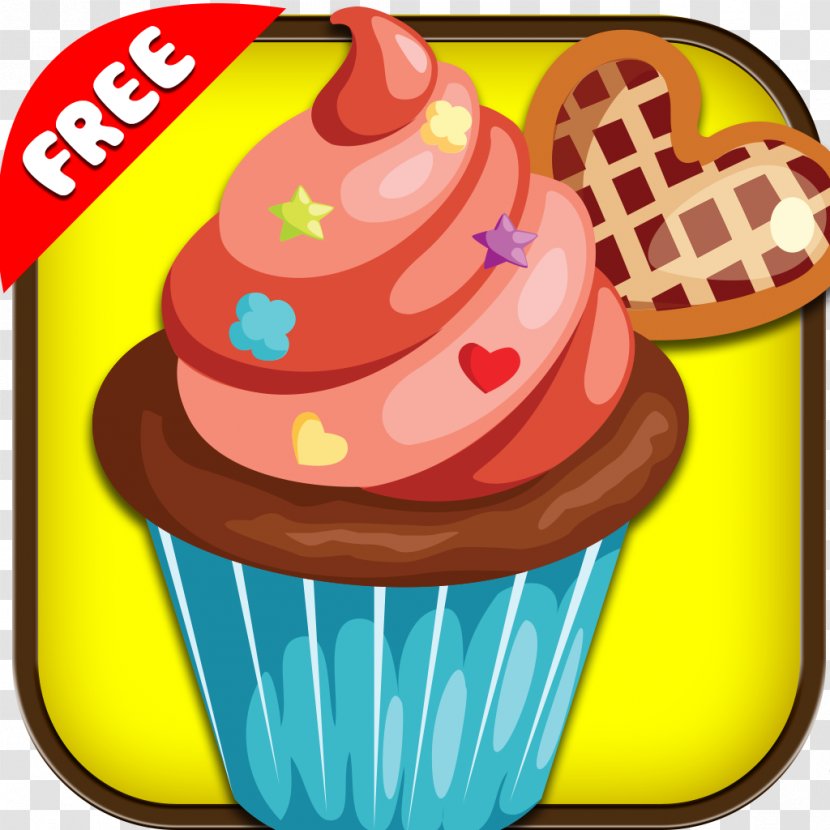 Cupcake Chocolate Brownie Ice Cream Bakery Cake - Frozen Dessert Transparent PNG