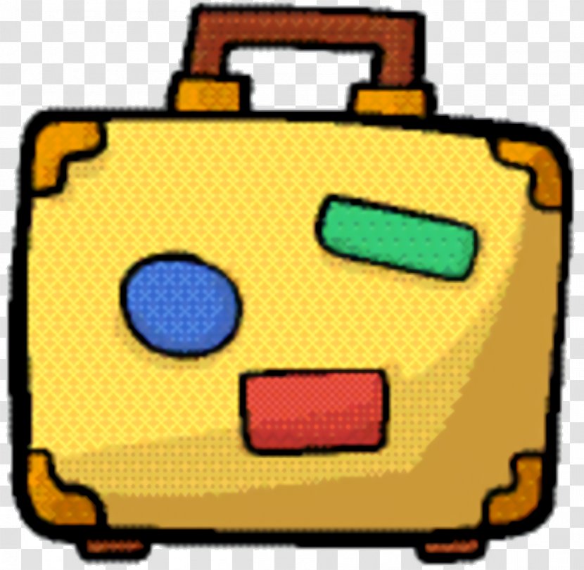 Suitcase Cartoon - Yellow Transparent PNG